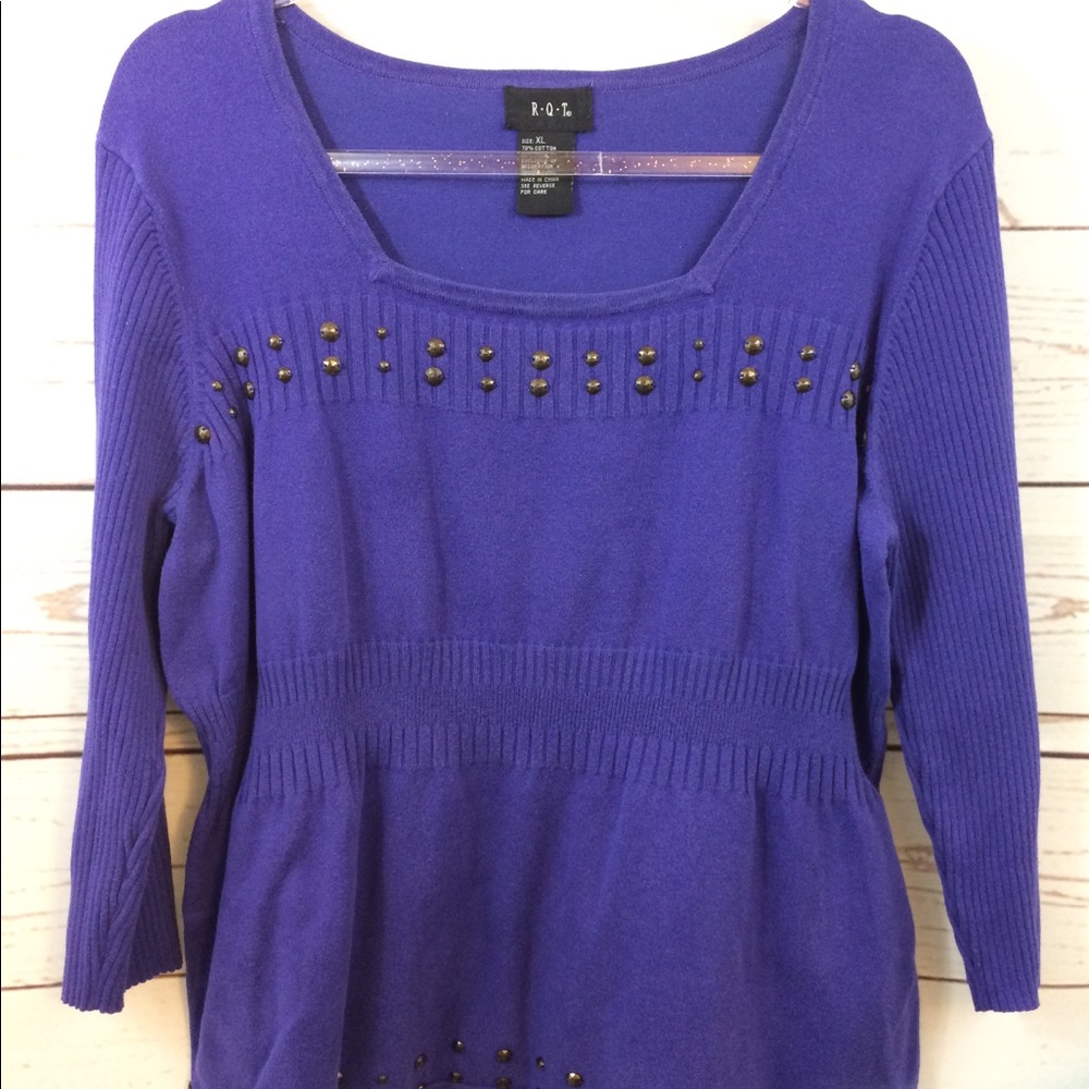 Ladies Purple RQT Sweater